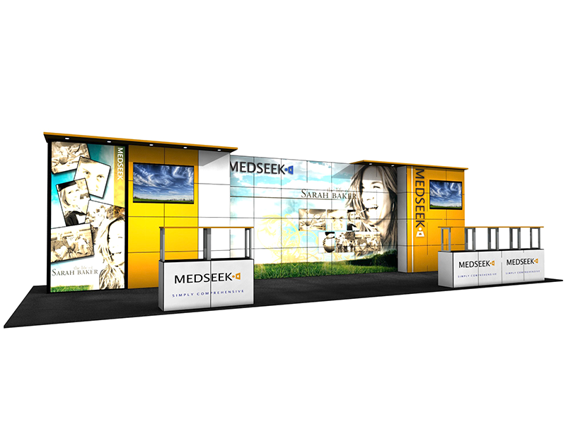 MultiQuad Modular 30' Exhibit MQ-30D - Backwall / Inline Display