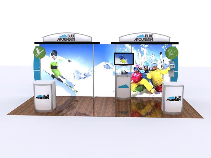 SEGUE Hybrid 20' Inline Exhibit - SuperNova Lightbox KIT VK-2959 - Backwall / Inline Display