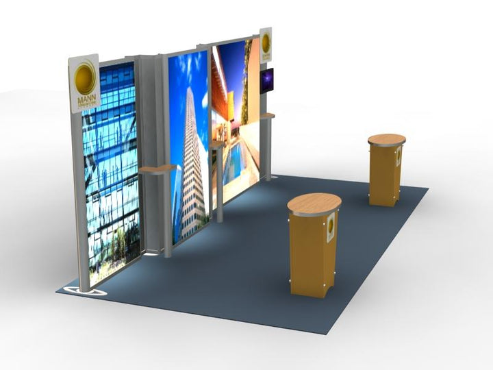 SEGUE Hybrid 20' Inline Exhibit - Lightbox KIT VK-2318 - Backwall / Inline Display