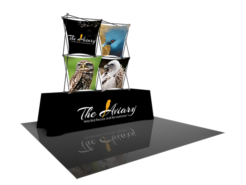 SNAP Tabletop 6' Display - 2x2 Pop Up Frame G - Tabletop Display