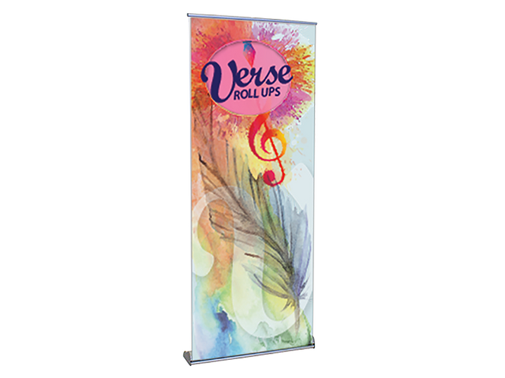 Verse-1 Rollup 31" x 83" Retractable Banner Stand Display for Trade Shows - ExpoTrade Exhibits